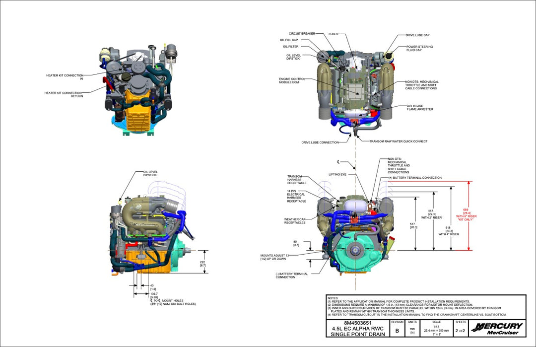 MerCruiser 4.5L 250 HP Inboard Engine - Image 3