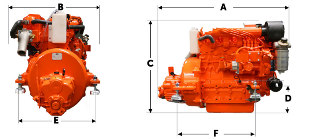 Ruggerini MM150 Marine engine 15hp with reverse gear - Image 7