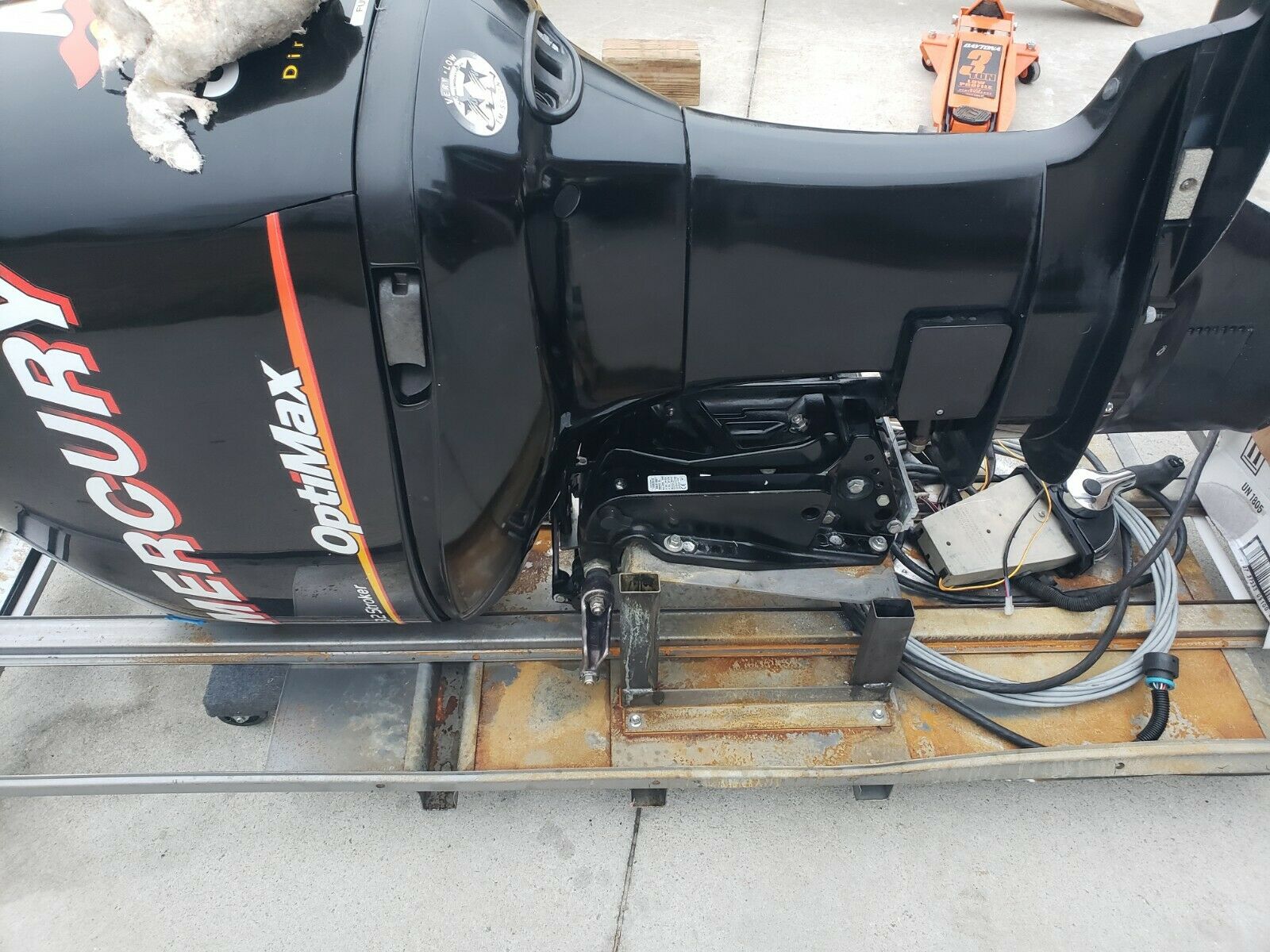 Mercury optimax 300 xs 25in Shaft complete rigging and steering
