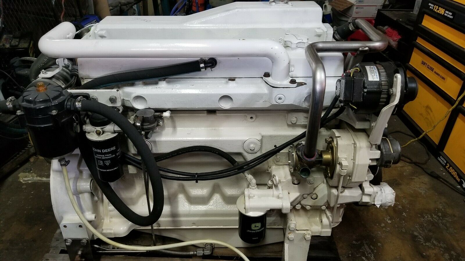 John Deere 6068TFM Marine Diesel engine rated 220 HP@2600 RPM