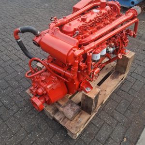 Iveco 8061 M12 120hp marine engine with heat exchanger and hydraulic reverse gear.