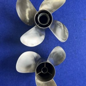 Mercruiser Bravo 111 Front 16 X 20 L/H 4 Blade Propeller – Part # 8M8022360 /  Rear 14.4 X 20  3 Blade – Part #8M8022370