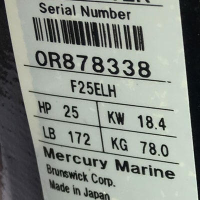 2019 Mercury 25 hp 4-stroke 20” Shaft Tiller outboard motor - Image 8