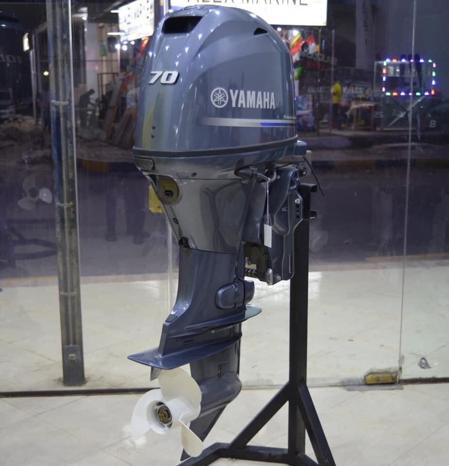 2021 Yamaha 70 HP 4-Stroke 20″ Shaft Remote Steer Power Tilt & Trim Outboard Motor