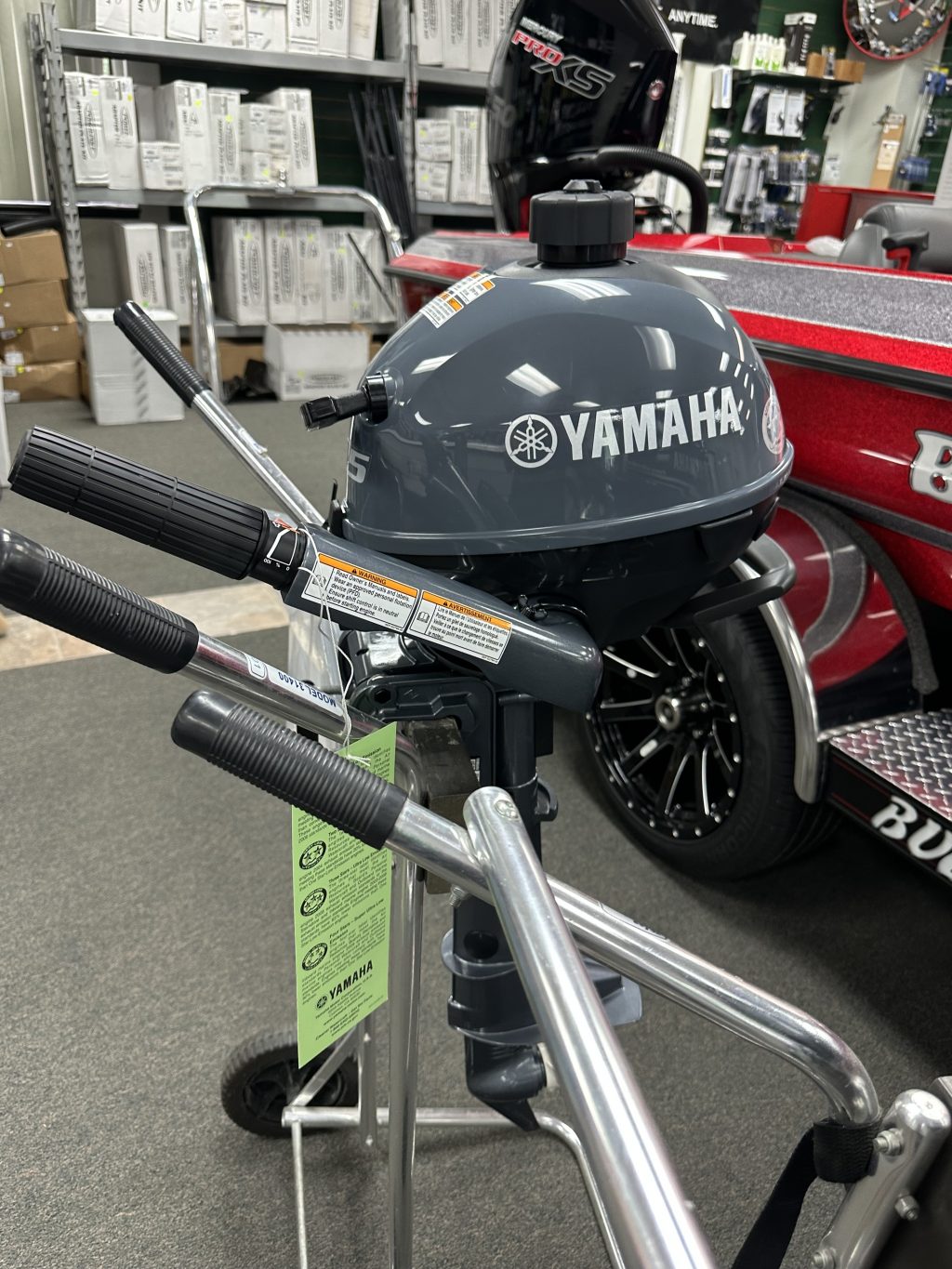 Brand New – Yamaha 2.5HP 15″ Shaft Motor