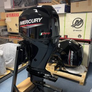 Mercury 60 HP long shaft F60 EFI ELPT CT PRO (including remote control, gauges and propeller)