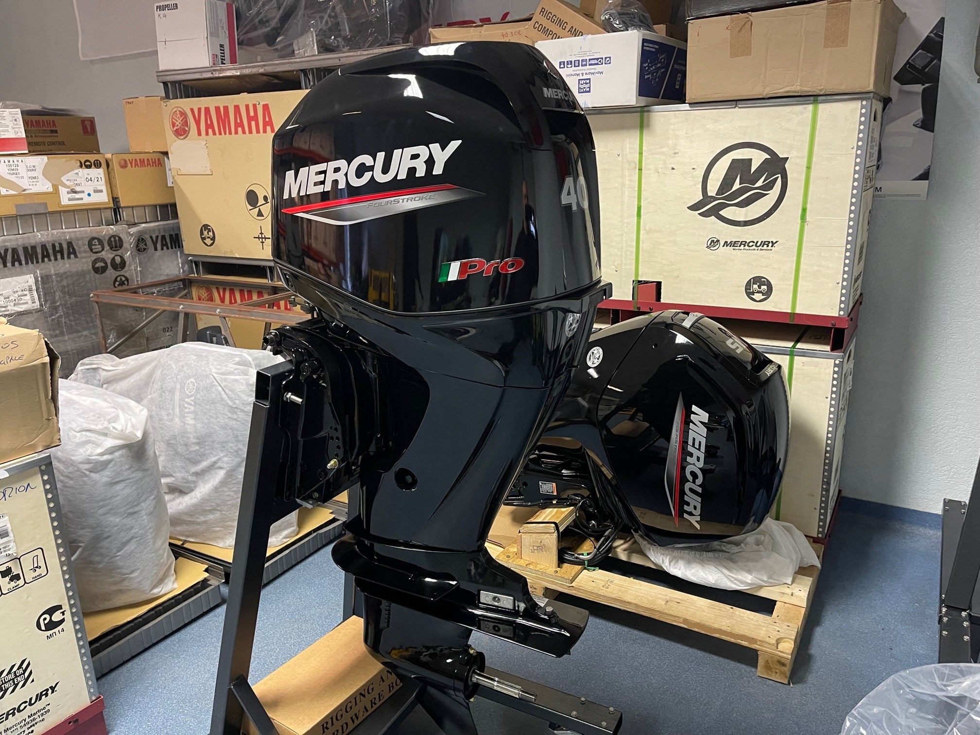 Mercury 60 HP long shaft F60 EFI ELPT CT PRO (including remote control, gauges and propeller)