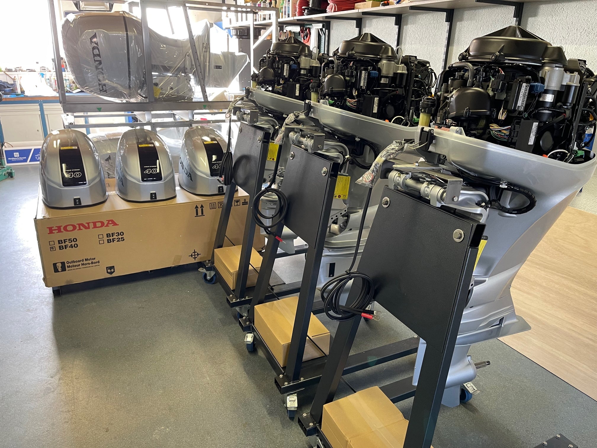 Honda 60 HP long shaft BF60 LRTU (including remote control, gauges and propeller) - Image 6