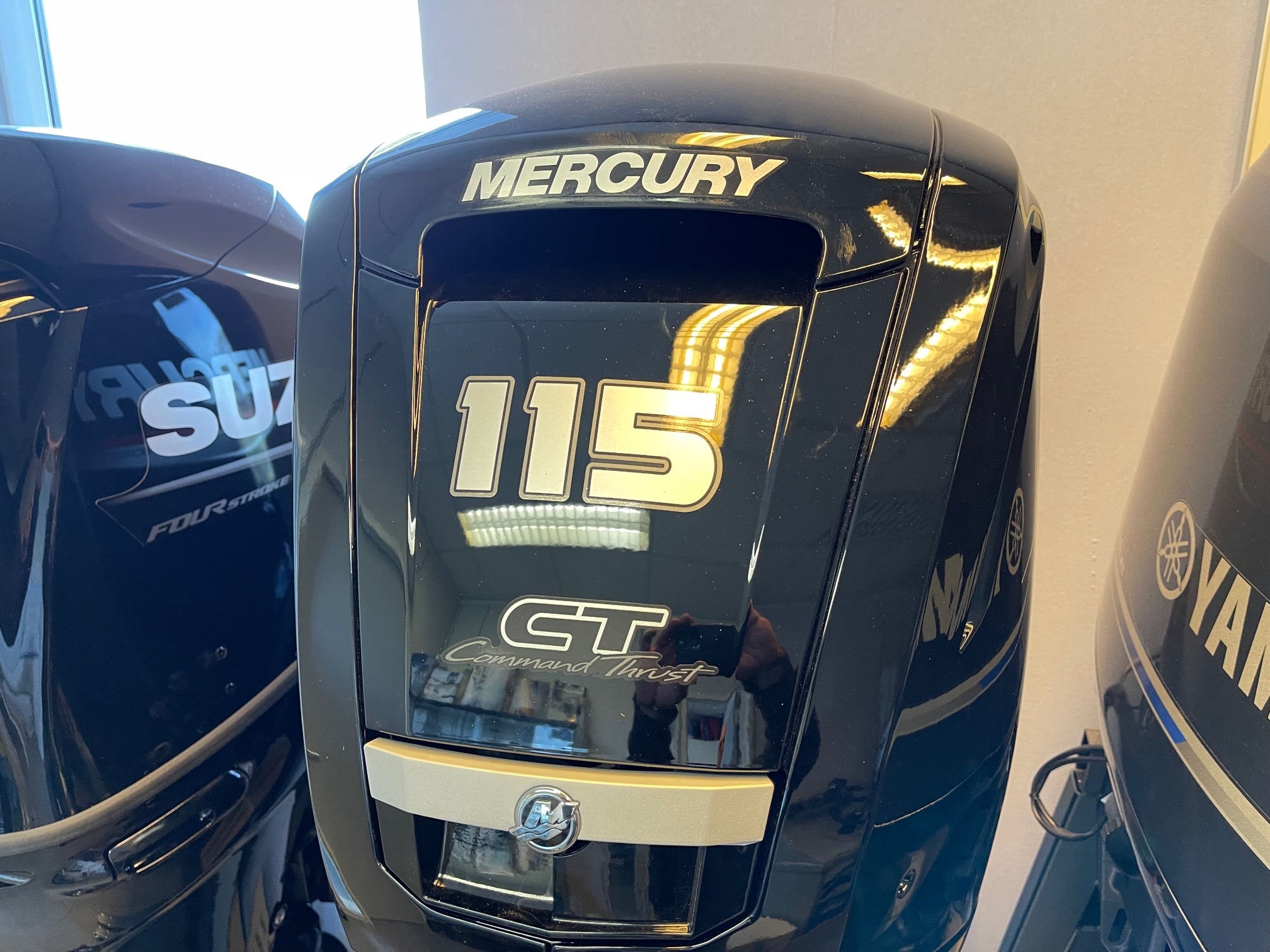 Mercury 115 HP long shaft F115 EFI ELPT CT (including remote control, gauges and propeller)