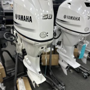 2025 Yamaha F50LB2 Pearl White Upgrade