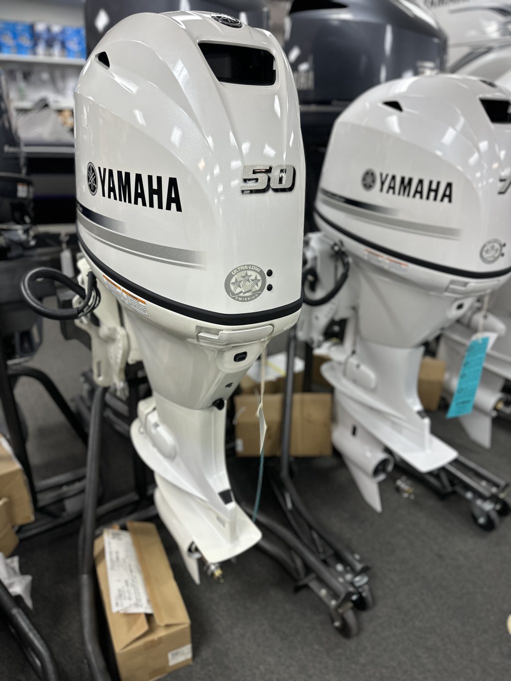 2025 Yamaha F50LB2 Pearl White Upgrade