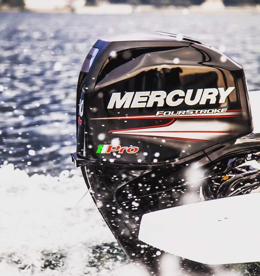 Mercury 60 HP long shaft F60 EFI ELPT CT PRO (including remote control, gauges and propeller) - Image 2