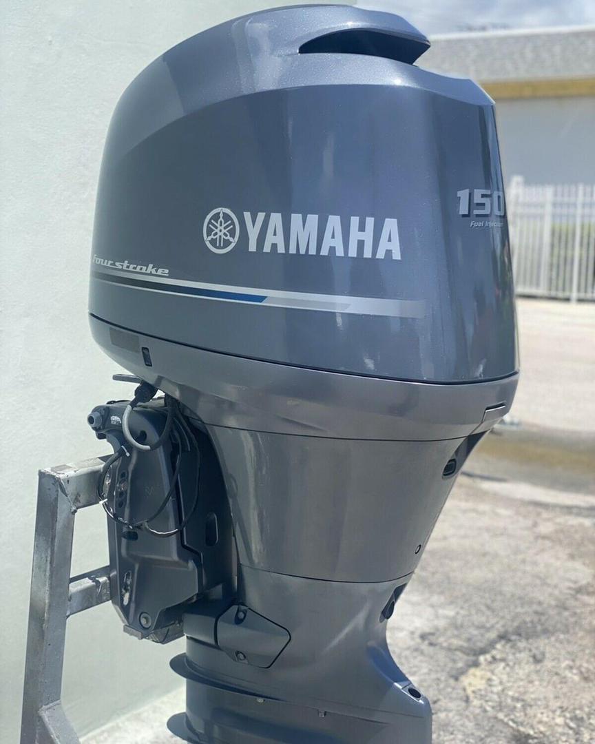 2018 Yamaha 150 HP 4-Stroke 25″ Shaft Remote Steer Power Tilt And Trim Outboard Motor - Image 6