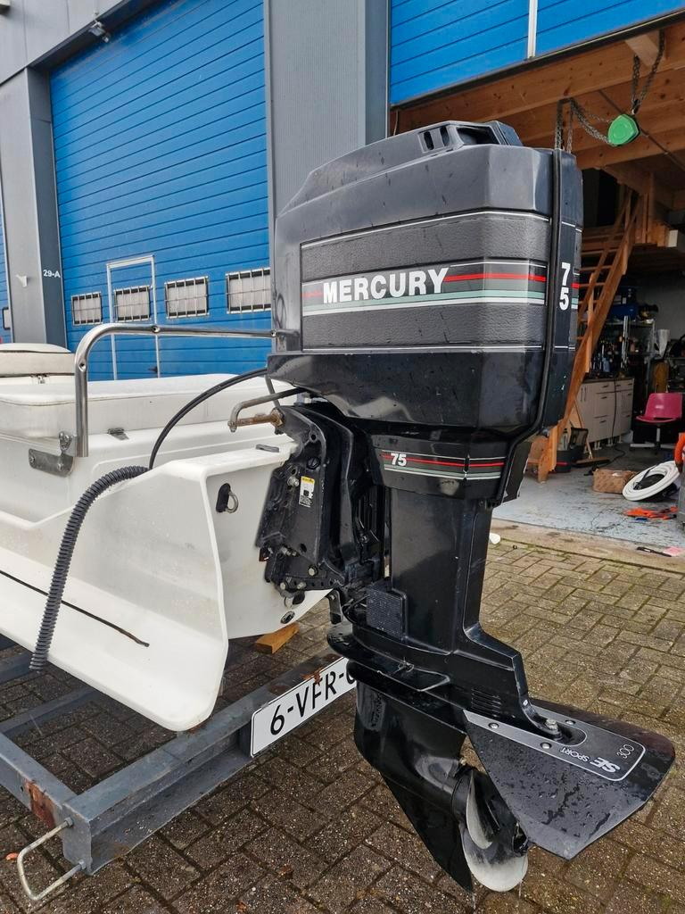 Mercury 75hp top condition long tail power trim - Image 3