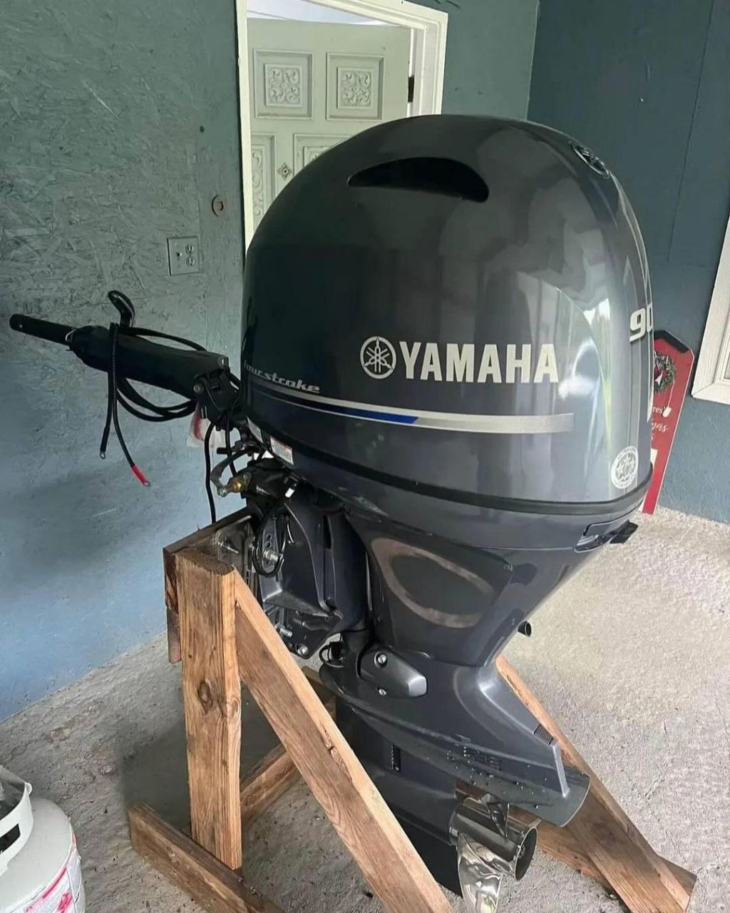 2021 Yamaha 90 HP 4-Stroke 20′ Shaft Tiller Outboard Motor